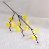 Ramo de Flor de Ameixa Simulado Flor de Ameixa de Cera Árvore Falsa Ornamento Arte com Flores Secas Bonsai Chinês Decoração de Estudo em Casa Adereço de Dança