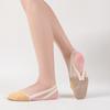 Sapatos e meias de meia palma Palmilhas femininas de ginástica rítmica Salto antiderrapante Meias invisíveis de barco Sapatos de prática de meia sola macia Sapatos pontudos