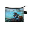Cross-border Avatar 2 criativo pequena moeda bolsa de moda infantil impresso saco de moeda da moda de armazenamento chave id bag