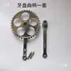 Pedivela Triciclo Humano Bicicleta 36 Coroa Branca Pedivela Esquerdo 36 Dentes Pedal Peças de Bicicleta