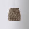 [Liquidación] Falda de Lana Estilo Chanel para Niñas, Falda Pantalón Corta a Cuadros de Cintura Alta para Otoño e Invierno, Falda Bodycon Estilo Coreano