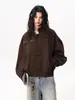 Chaqueta de Trabajo Estilo Granero Americano con Cuello Alto para Hombre y Mujer, Otoño Vintage Versátil Moderna Abrigo Estilo Holgado Casual