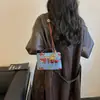 Bolsa Tote Transversal Versátil Simples 2026 Nicho Diagonal Verão Trabalho Único Ombro Nova Coreana Japonesa Feminina Cereja Pequena Quadrada