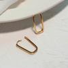 Fornecimento de comércio exterior transfronteiriço brincos geométricos brincos da moda coreana brincos femininos net red com joias banhadas a ouro 14K
