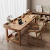 Nova Mesa Chinesa de Madeira Sólida Simples Mesa de Computador para Quarto Mesa de Escritório Mesa Dupla Sala de Estudo Mesa Longa de Madeira Sólida