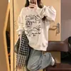 Sudadera de cuello redondo estilo americano para mujer, otoño e invierno, nuevo diseño popular primavera y otoño 2026, holgada, top casual chic