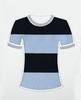 Algodão liso 32 peças 95 algodão 5 spandex tecido listrado fundo camisa tecido T-shirt malha penteado tecido de vestuário infantil