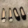 Zapatos Planos Transpirables de Malla con Punta Cuadrada y Suela Suave 2026 Estilo de Noche Primavera/Verano Lunares Lazo Planos Zapatos de Barco para Mujer