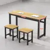 Venda Direta de Fábrica Mesa Longa Bancada Simples Moderna Conjunto de Mesa e Cadeira de Escritório Conjunto Simples de Mesa para Estudo