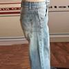 Calça Jeans Drapeada Lavada High Street para Mulheres, Estilo Verão, Calça Reta Tamanho Grande, Calça de Perna Larga Solta Estilo Americano Emagrecedora