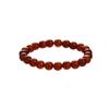 Pulseira de Contas com Cristais Brancos, Ágata Vermelha, Ametista, Cristal Rosa, Olho de Tigre, Água-marinha - Círculo Único 8mm 10mm