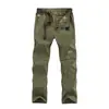 Pantalones transpirables de secado rápido para hombre de talla grande transfronterizos, pantalones largos desmontables de dos secciones para exteriores, pantalones ligeros de senderismo de verano para mujer
