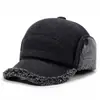 Gorra de Béisbol Cálida para Otoño e Invierno que Protege los Oídos para Hombres de Mediana Edad y Mayores, para Ancianos, Papá, Abuelo, con Forro de Felpa