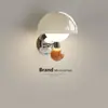 Lámpara de pared con interruptor de cordón estilo crema de champiñones, modelo nuevo 2025 para habitación infantil, lámpara de mesita de noche, lámpara de pared de fondo para sala de estar