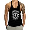 Amazon Fitness Irmãos Musculosos Regata Solta Estampada para Exercício Corrida Esportes Regata em I Algodão