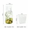 Chaleira de água fria e conjunto de copos de pequena capacidade de alta qualidade conjunto de copos de água de vidro borossilicato alto transparente chaleira para beber água fria para uma pessoa