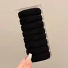 Prendedor de cabelo preto para rabo de cavalo alto para mulheres, altamente elástico e durável, não puxa nem deixa marcas no cabelo, faixa de cabelo, acessório de cabelo elástico