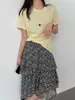 Camiseta Versátil de Manga Corta Estilo Coreano Luxi para Mujer, Nueva Camiseta Ligera Transpirable de Cuello Redondo para Verano 21015