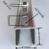 Aço Inoxidável 304 Perfil C Perfil U Viga Transversal Trilho Guia Suporte de Fixação de Tubo Suporte de Perfuração Fotovoltaica 41