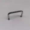 LS503-100 puxador de ferro cromado, puxador dobrável em forma de U, puxador de porta de armário