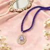 Nuevo Collar Morado Estilo Chino para Mujer, Cadena Sencilla para Suéter Otoño e Invierno de Gama Alta, Diseño de Lujo Ligero y Noble, Accesorios de Nicho