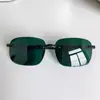 Gafas de sol sin montura de moda de Tiktok, Gafas de sol cuadradas a la moda para conducir y pescar, Gafas de sol con protección UV
