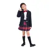 Uniforme de jardín de infantes, uniforme escolar, traje de otoño e invierno, nuevo traje de clase para estudiantes de primaria y secundaria de estilo británico para niños.