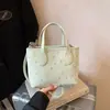 Bolso de Hombro Cruzado Floral de Diseño de Nicho para Mujer, Nuevo Estilo Coreano y Japonés, Bolso de Hombro Sencillo, Bolso Cruzado de Moda para el Día a Día