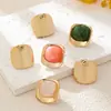 Pendientes Cuadrados de Acrílico Coloridos de Moda y Sencillos de Venta Caliente Transfronteriza Adecuados para que las Mujeres los Usen para el Viaje Diario