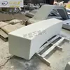 Bancos de Terrazzo de Formato Especial em Concreto Pré-fabricado, Bancos para Canteiros de Flores em Paisagismo de Jardim, Bancos Personalizados em Formato de S de Cimento Imitando Pedra