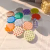 Soporte de airbag de resina acrílica con lunares estilo INS para teléfonos móviles, diseño clásico de bloques de color, soporte plegable para ver series, personalizable