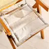 Cojín vintage de estilo francés de lujo ligero, adecuado para sillas de comedor, asientos de coche y sillas de oficina; cojín antideslizante para asiento de silla y banco, para todas las estaciones, de algodón y madera