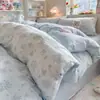 Conjunto de Quatro Peças para Dormir Puro Algodão Grau Mãe e Bebê Novo Lençol de Cama Capa de Edredom Fronha Saia de Cama para Dormitório Conjunto de Três 3 ou Quatro 4 Peças