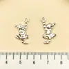 Mezcla 10 Series de Gatos Aleación de Plata de Tíbet Accesorios de Animales Colgante de Gato Lunar Pulsera DIY Llavero Colgante de Joyería