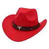 Chapéu cowboy western tibetano de aba virada para cima chapéu de feltro para planalto chapéu de gramado estilo étnico topo de cabeça de touro chapéu estilo tibetano ao ar livre novo