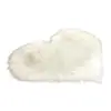 Alfombra Amazon Directa Blanca en Forma de Corazón Piel de Oveja Sintética Alfombra Gruesa de Felpa Larga Felpudo Cojín para Sofá Cojín para Ventana de Rincón