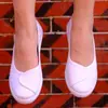 Zapatos de cuña para mujer, Tenis blancos, Zapatos tradicionales de tela de Pekín, Zapatos de suela blanda para enfermeras de hospital y farmacia, Zapatos de lona negros cómodos para mamás