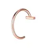 Joias Estilo Europeu e Americano em Estoque, Argolas Falsas para Lábio Sem Perfuração em Aço Inoxidável, Fornecimento para E-commerce Transfronteiriço, Piercings de Nariz, Piercings de Lábio, Tachas para Lábio