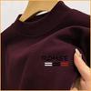 Camiseta Base de Vellón de Doble Cara para Hombre de Cuello Alto Camiseta de Vellón de Manga Larga para Hombre Ropa Interior Térmica Gruesa con Forro de Vellón para Otoño e Invierno