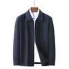 Jaqueta Masculina Nova 2024 Jaqueta Líder Veterano com Lapela para Pai Roupa de Primavera Masculina para Homens de Meia-Idade Tops para Meia-Idade e Idosos