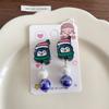 Dibujos Animados Lindo Navidad Clip para la Oreja Niña Aretes Combinables Sin Aretes para Ancianos Alce Niños Joyería para Bebé