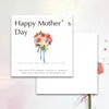 Tarjeta de felicitación para el Día de la Madre Nueva Ins Tarjeta de mensaje simple avanzada Floristería Ramo de flores Pastelería Regalo de acompañamiento Personalización