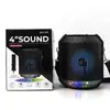 ALP-401 Nuevo Audio Bluetooth para Danza Cuadrada Portátil para Exteriores Luces Brillantes Grandes Altavoz Pequeño