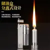 YF metal austriaco antiguo de moda encendedor de queroseno creativo para hombre nostálgico rueda de fricción encendedor de llama abierta al por mayor