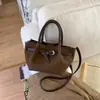 Bolsa Tote Simples de Grande Capacidade para Axila Feminina 2025 Inverno Nova Bolsa de Mão de Alta Qualidade de Nicho para o Dia a Dia Bolsa de Ombro