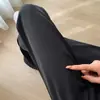 Pantalones casuales de pierna ancha a la moda, nuevos de verano de cintura alta, diseño fluido de pierna recta, adecuados para figuras tipo pera, creando un efecto adelgazante