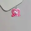 Tapón Antipolvo para Teléfono Móvil Colgante de Cruz Plana Acrílica 2D Transfronterizo Encanto de Gato Lindo Tipo-C Interfaz Ovalada