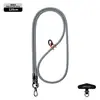 Nuevo cordón para teléfono móvil 6MM resistente para colgar en el cuello ajustable para exteriores anti-pérdida delicada cuerda trenzada para muñeca negra