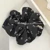 Scrunchie de Tecido com Laço Simples para Início de Primavera Estilo Coreano Elegante Elástico de Cabelo Corda para Rabo de Cavalo para Mulheres com um Toque de Luxo