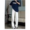 Estilo Hong Kong Tendência Verão Masculino Novo Estilo 2024 Jeans Slak Distintivo Hip-Hop Ins Tendência High Street Calças Tendência